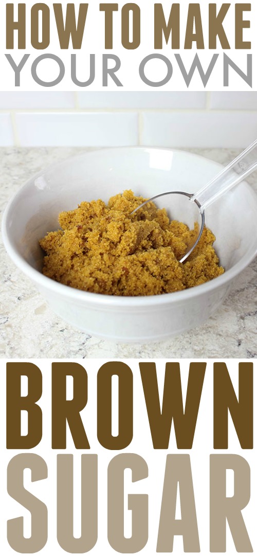 Did you know that you can make brown sugar? Never worry about running out again because this method is even easier and quicker than running to the corner store!