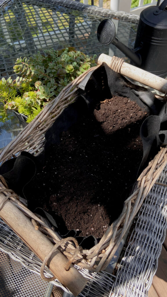 Using Baskets as Planters - The Creek Line House