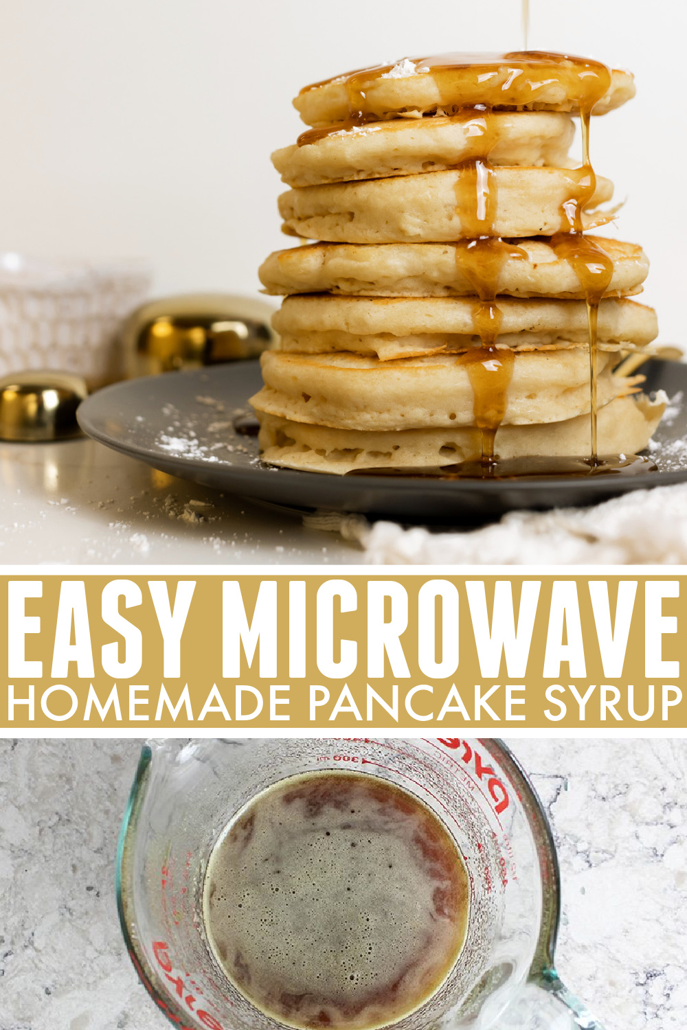 Recipe for making pancake syrup at home