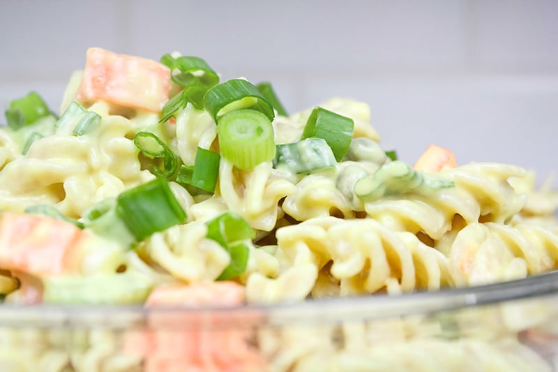 Try this classic pasta salad recipe when you want to make something that you know everyone will love! This is our friends' and family's favourite pasta salad.