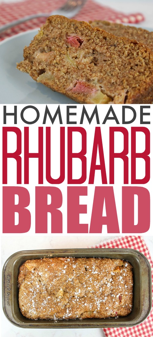 If your family loves rhubarb, then this homemade rhubarb bread is sure to make it into your early summer baking rotation year after year!