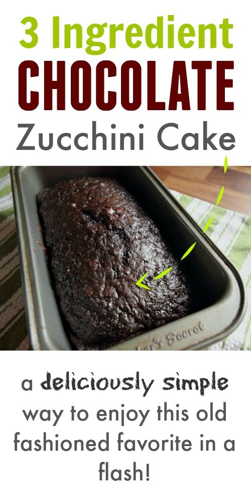 Chocolate zucchini cake with cake mix recipe