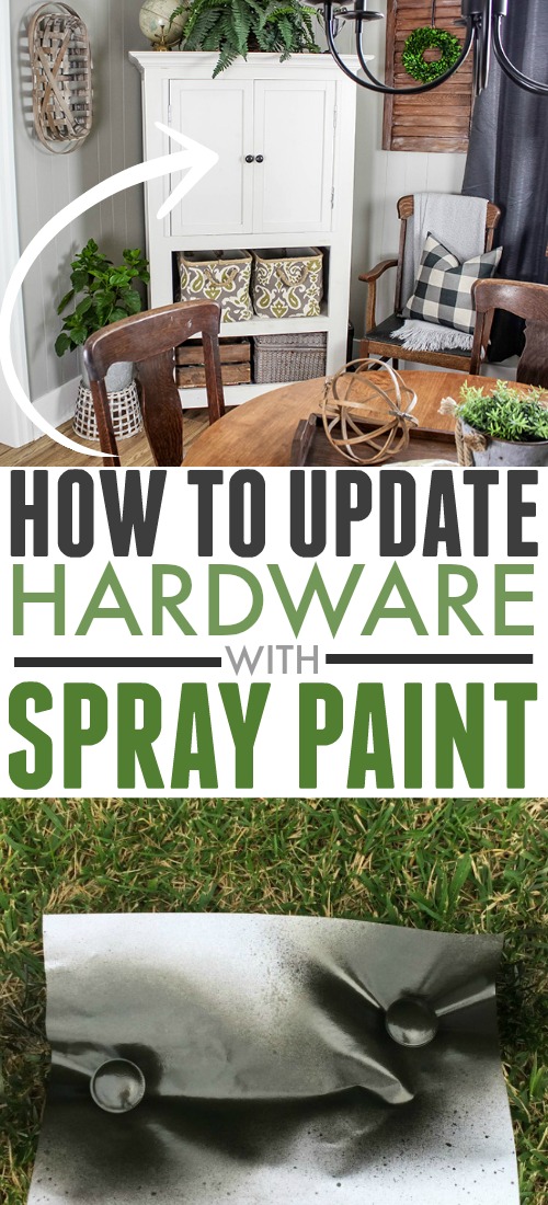 There's no need to completely replace your hardware if some of your drawer pulls and cabinet knobs are starting to get a little worn out. Here's how to update hardware with spray paint!