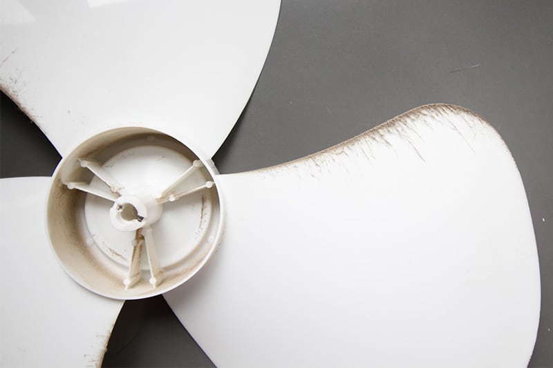 In this post we're going to talk about how to clean a fan before you put it away for the season or before you bring it back out of storage in the spring.