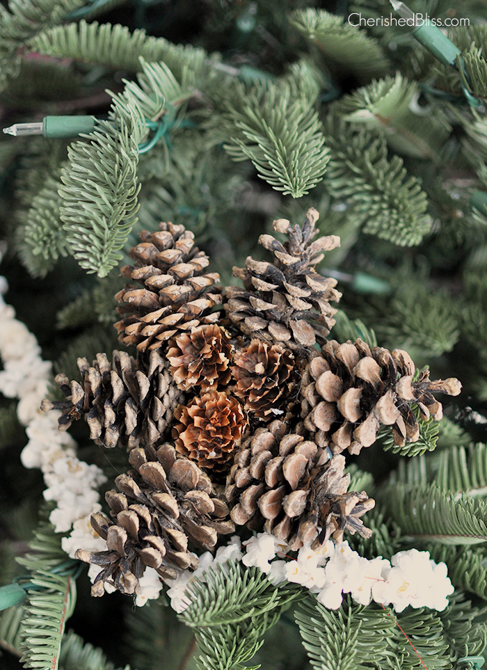Pine Cone Star Christmas Ornament