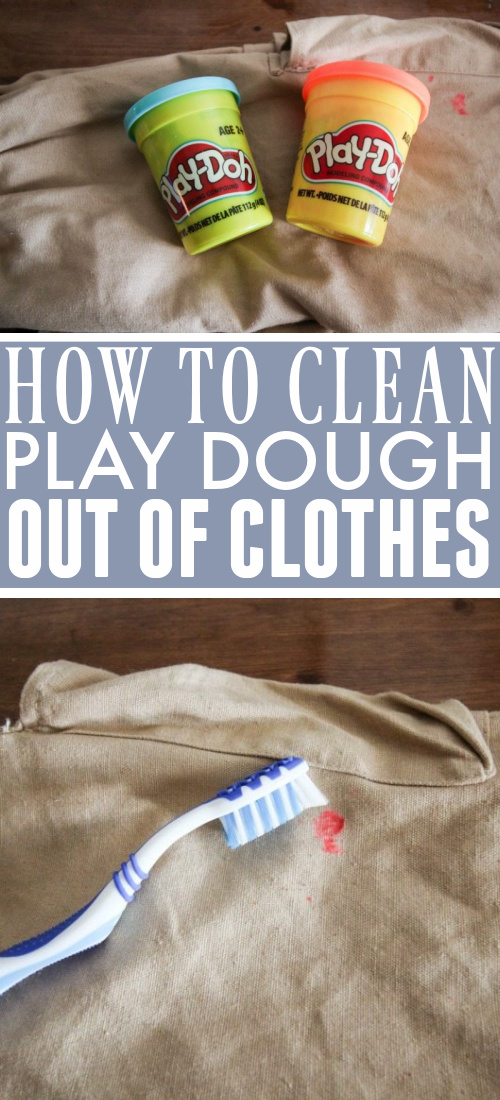 If you have kids, there's a good chance that you'll need to know how to clean play dough out of clothes at some point. Here's how to do it!