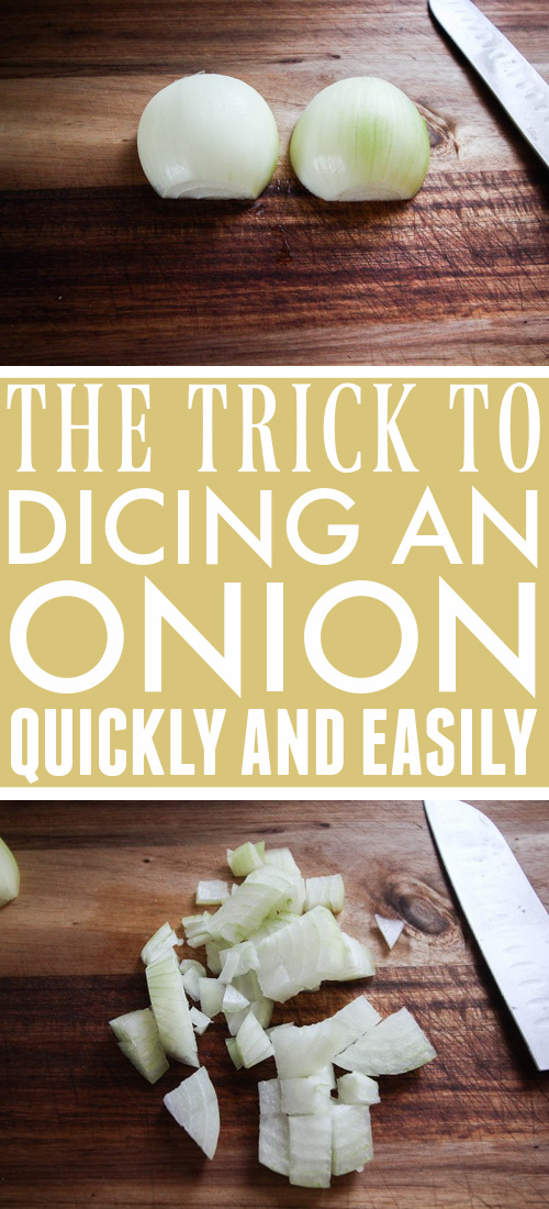 If you've ever wondered if there's a better, more efficient way to dice an onion, there is! Dicing an onion properly makes the whole process so much quicker and cleaner and allows you to prevent onion-related tears a lot more often.