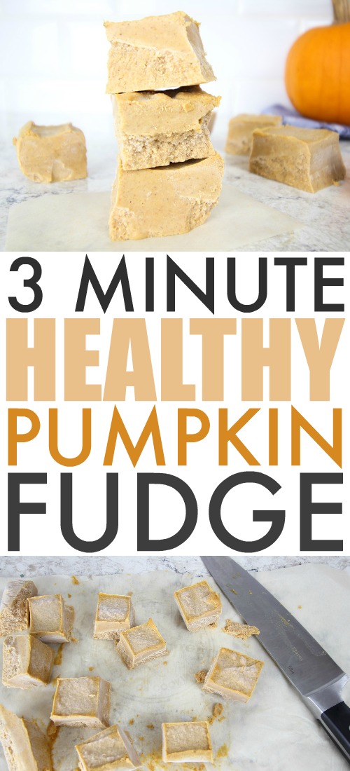 Try this homemade healthy pumpkin fudge recipe the next time you're craving something sweet and pumpkiny! Great for pumpkin pie fans!