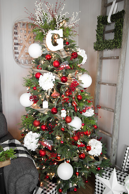 Dollar Store Christmas Decor - Oversized ornaments