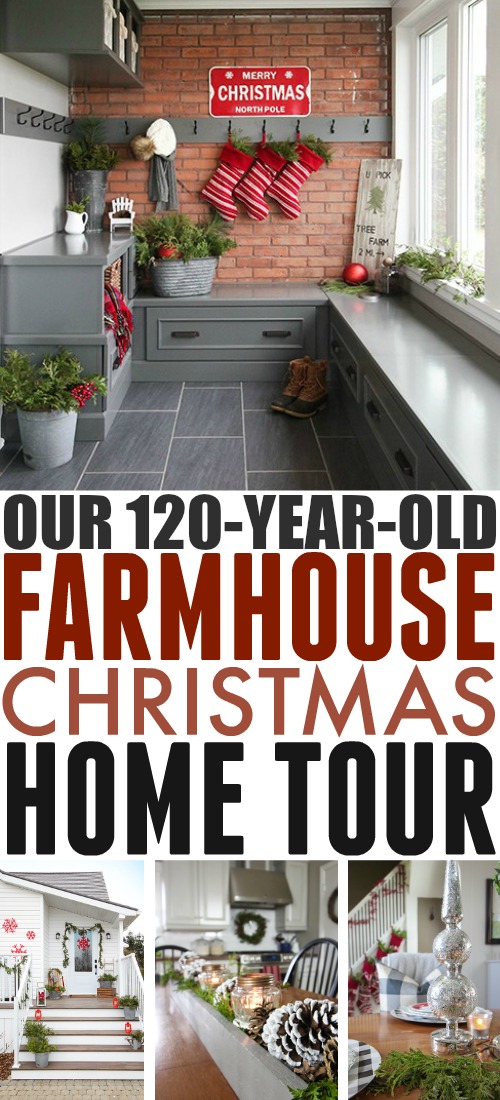 Welcome to our 120-ish year-old farmhouse! It's Christmas and we've decked the halls so we can share a few of our favourite farmhouse style Christmas decor ideas for this year with you!
