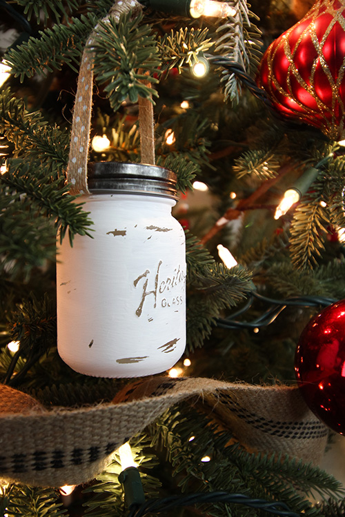 These mini mason jar Christmas ornaments will bring a touch of farmhouse style to your Christmas tree this year. These can be made in minutes and will add a ton of personality to your Christmas decor!