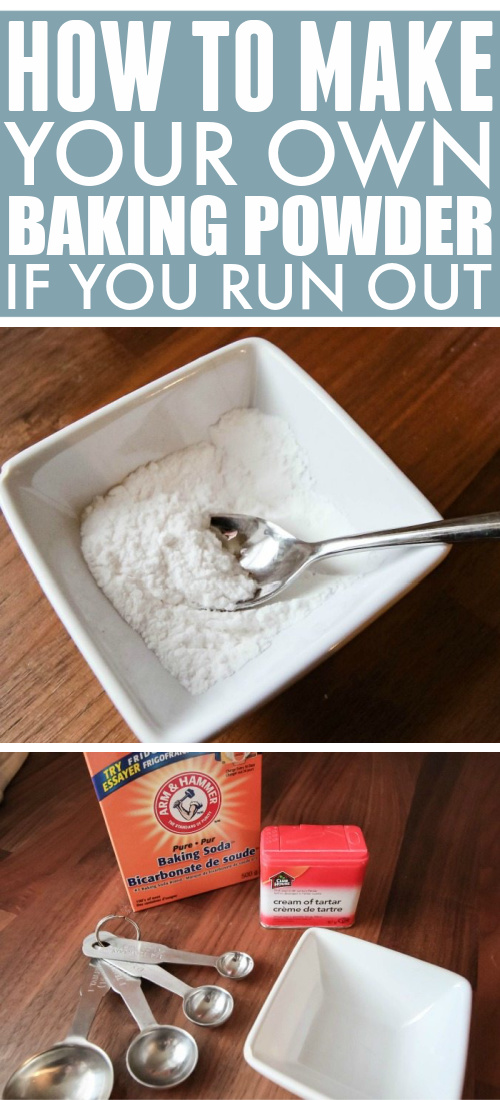 Here's how to make baking powder at home! You now have one less thing to worry about running out of with this quick and easy solution.