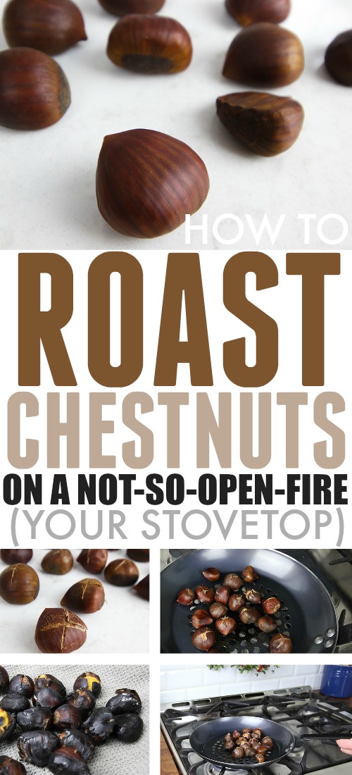 You don't need an open fire to enjoy this delicious festive treat! Here's how to roast chestnuts on the stove. Singing of the Christmas Song is encouraged!