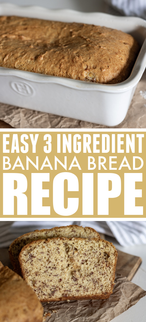 3 ingredient banana bread recipe title