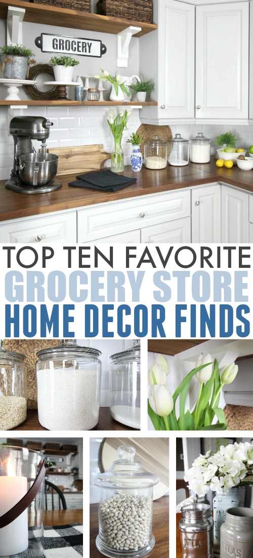 If you've never thought of the grocery store as a great place to look for ideas to spruce up your home, you've definitely been missing out, as crazy as it sounds. Here are a few of my favourite grocery store home decor finds.