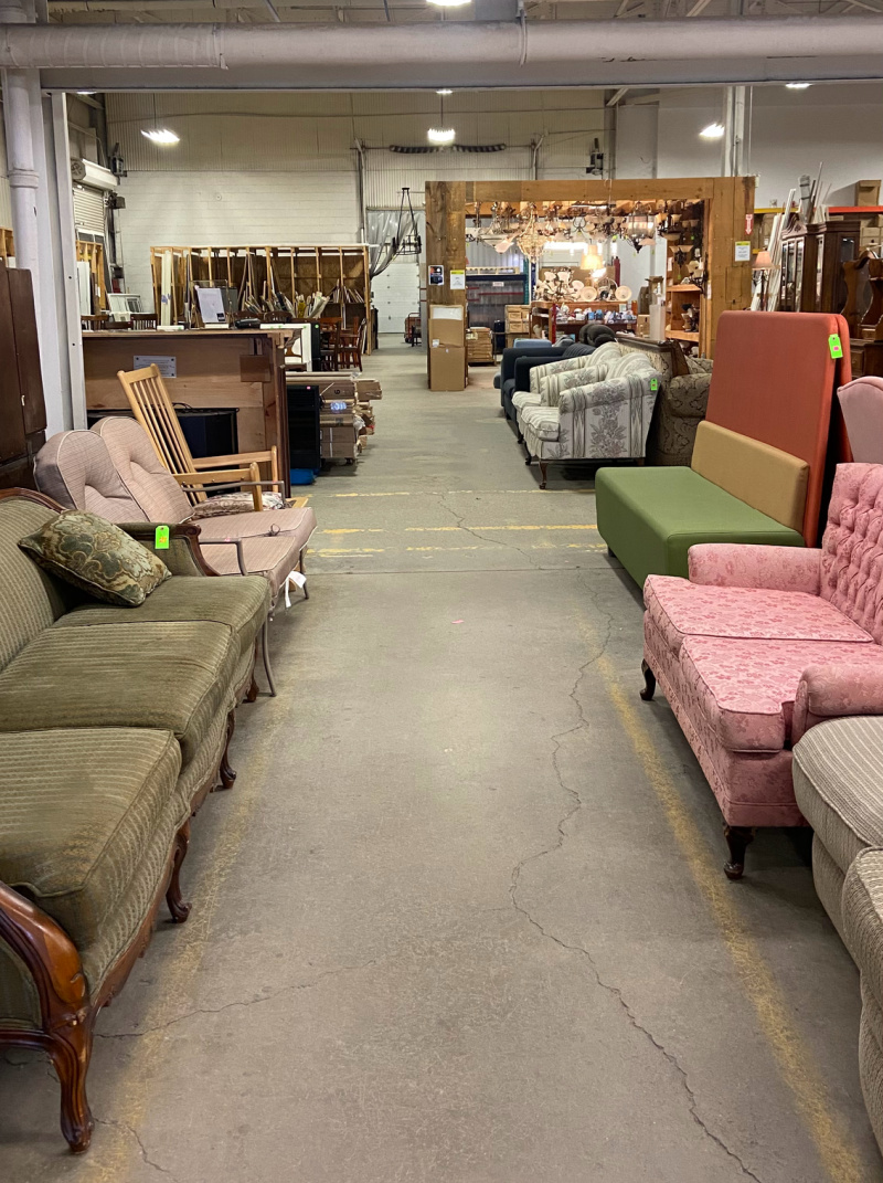 The view when you first enter the Habitat for Humanity ReStore.