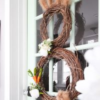 DIY Easter Bunny Wreath