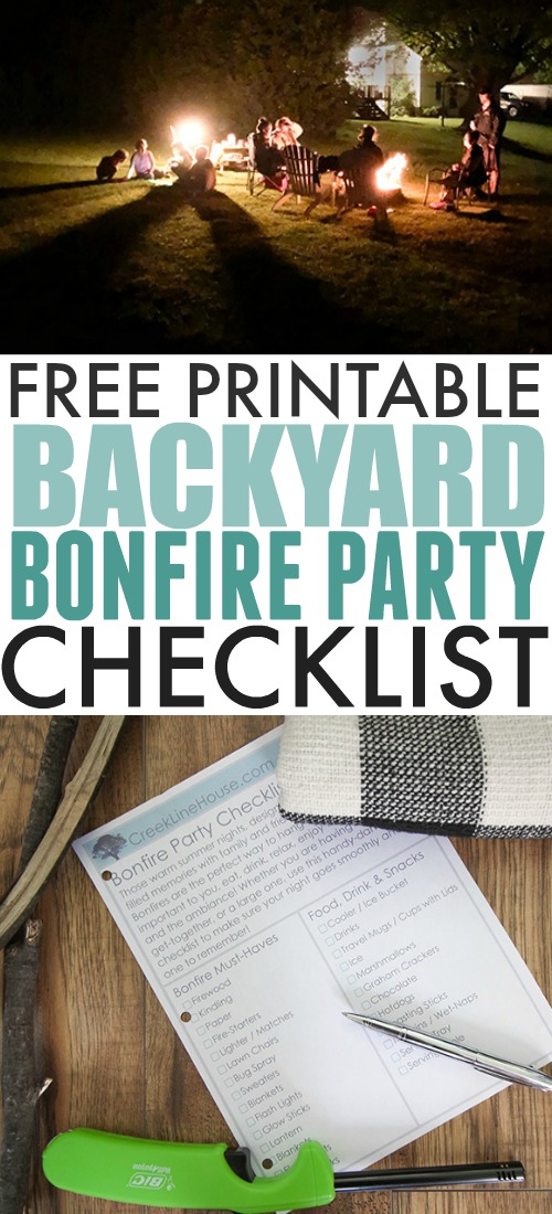 There's nothing better than a casual summertime bonfire party with your friends and family. Use this printable checklist to make sure you have everything you need for a perfect evening around the fire!