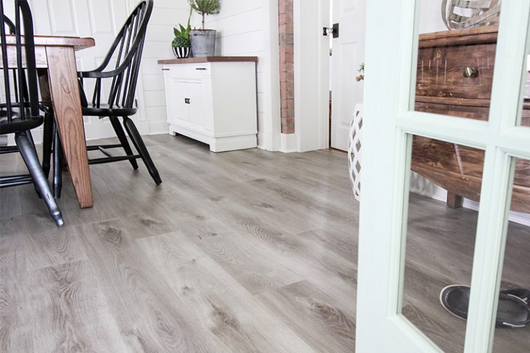 New Vinyl Plank Flooring in the Kitchen The Creek Line House