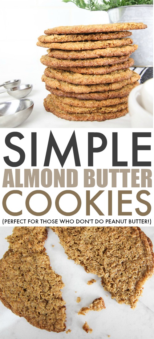 Try these almond butter cookies if you have people in your family who can't/won't eat classic peanut butter cookies! A great, simple cookie!