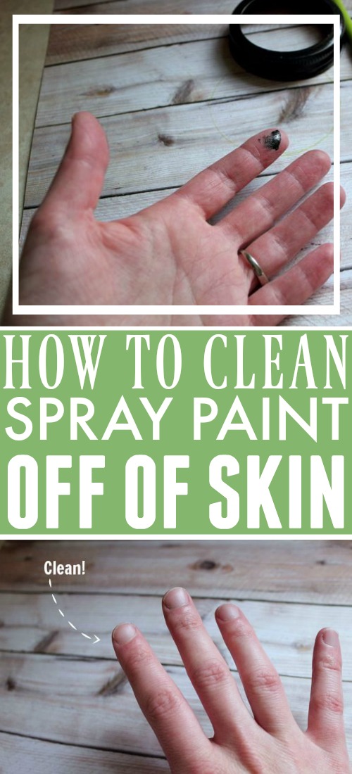 These are the two quickest and easiest ways to get spray paint off your fingers, hands or any other skin using products you already have in your home.