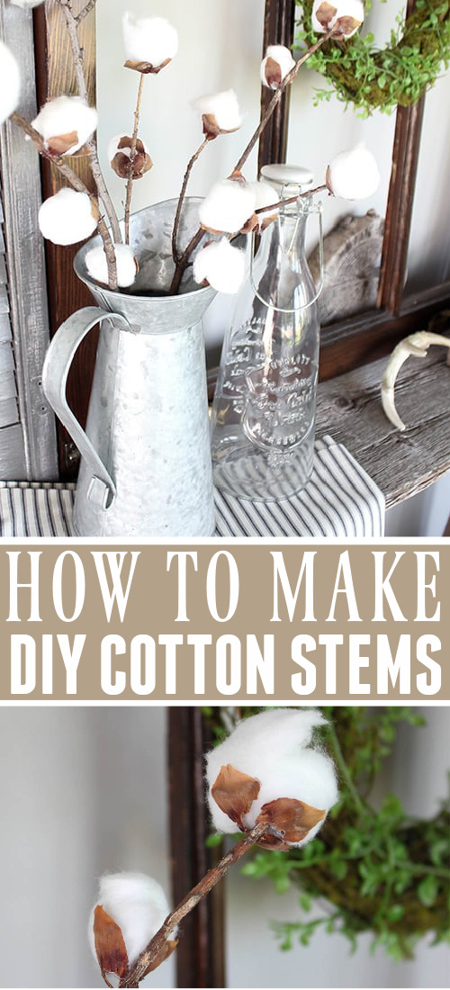 Cotton stems have been so popular for home decor for the last few years, but they can be really pricey. Luckily, you can easily make your own with a few basic supplies. Here's how to make your own DIY cotton stems!