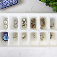 Ice Cube Tray Jewelry Organizer