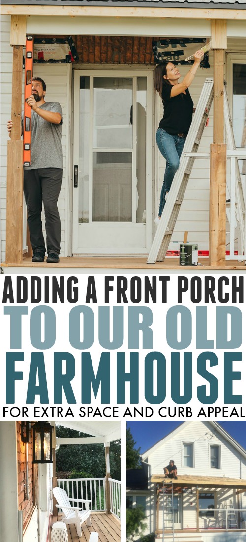 I thought it was time for a little update on our front porch progress. Here's where we're at and what we've been up to!