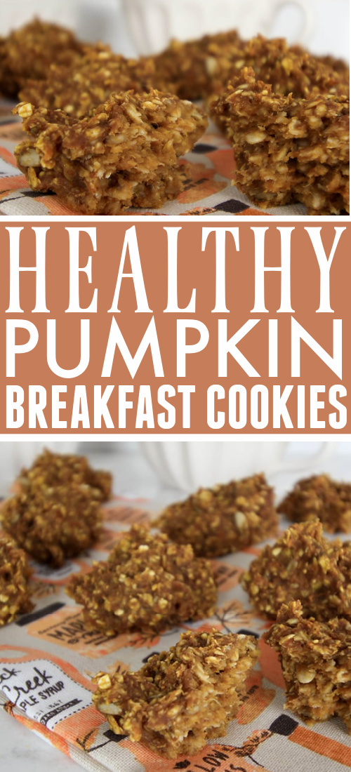 Try this recipe for super healthy pumpkin breakfast cookies for a fun seasonal breakfast idea this fall!