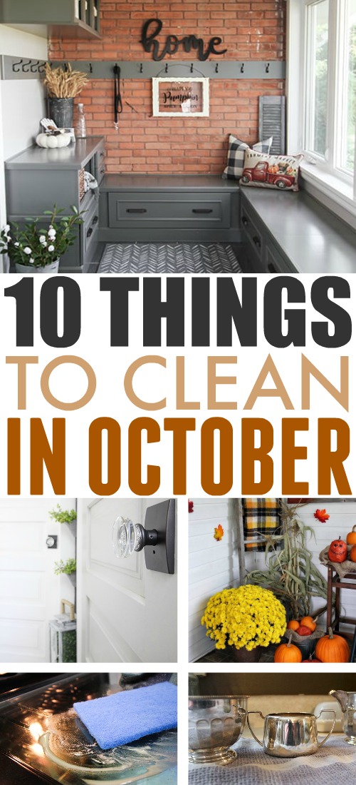Use this list of what to clean in October as your simple guide to what jobs need to be tackled this month around the house.