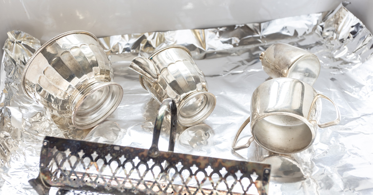 The best hack for cleaning heavily tarnished silver.