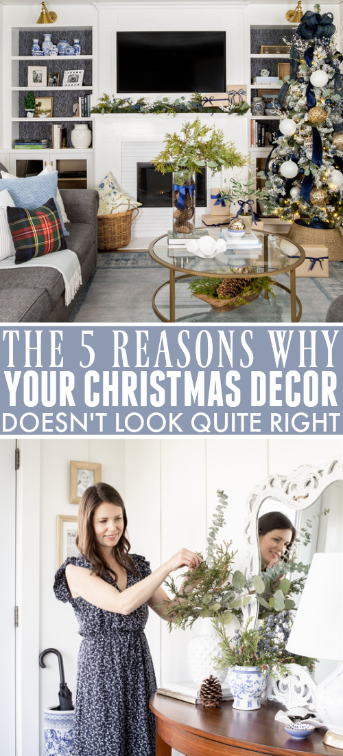 If you're finding that your Christmas decor doesn't look quite right to you for some reason, and you struggle to figure out what you're doing wrong year after year, the solution might be much simpler than you realize!
