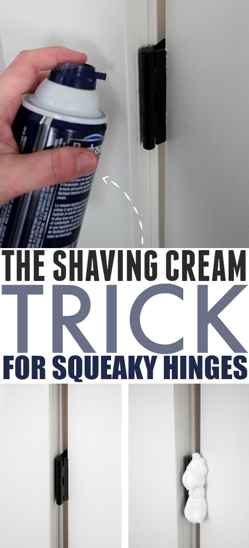 The Shaving Cream Trick for Squeaky Hinges