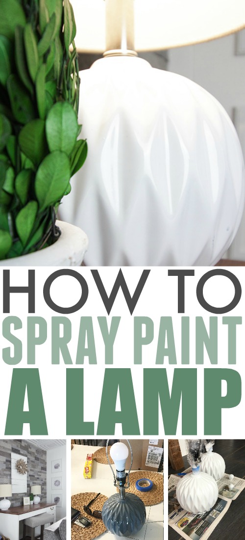 Spray paint to the rescue again! Here's how to spray paint a lamp if you like the shape of a lamp you have, but not the color.