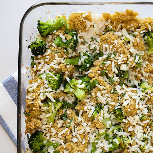 PlantBased Quinoa, Broccoli, and Cheese Casserole The Creek Line House