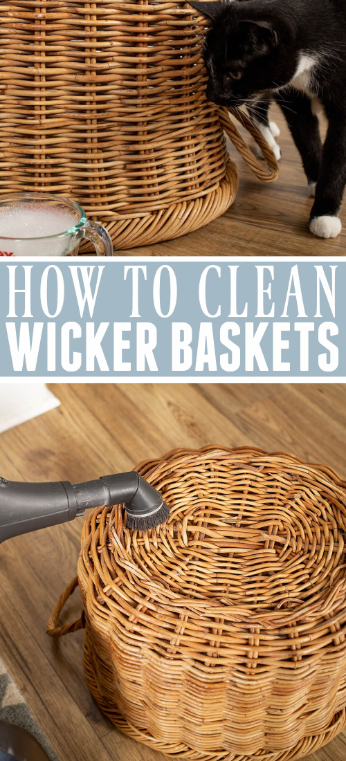 Wicker baskets add both beauty and functionality to a home and they're one of my favourite home decor items ever. They can also collect a lot of dust and grime over the years when you look at them closely! Here's how to clean wicker baskets!