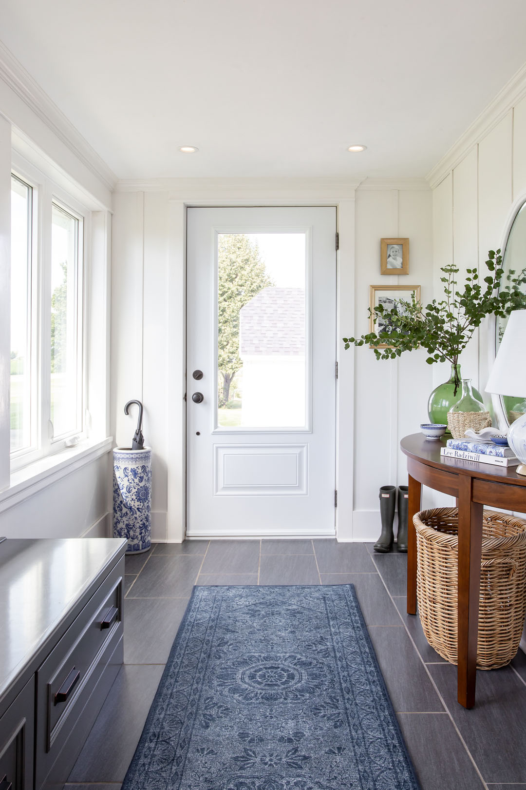 Blue and White Mudroom Update - The Creek Line House