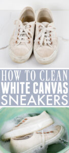 How to Clean White Canvas Sneakers - The Creek Line House