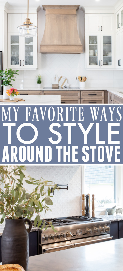 Sharing a few really easy tips to help you update the area around your stove and make it look its best. Here's how to style around a stove!