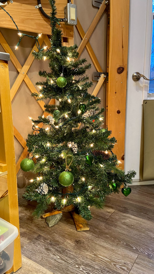 Yurt Christmas tree