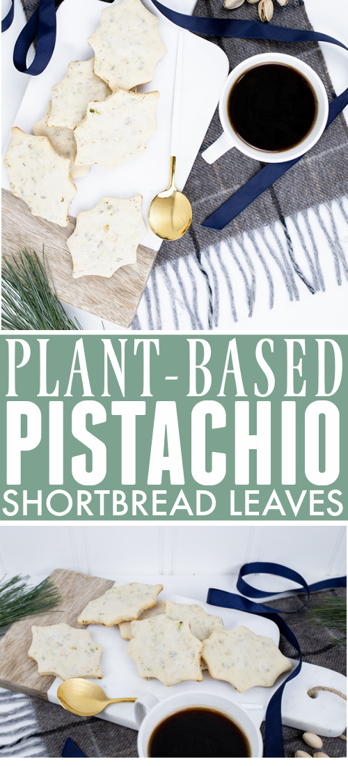 These pistachio shortbread leaves are yet another variation on my favourite plant-based shortbread recipe and also just a really great cookie for the entire winter season.