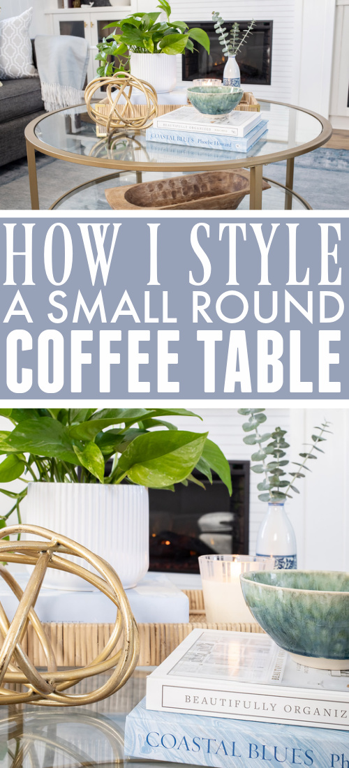 Styling A Small Round Coffee Table, Styling A Round Coffee Table