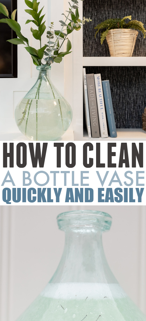 This trick for how to clean a bottle vase is one of the best that I've learned in a long time. It works really well and it's fun too!