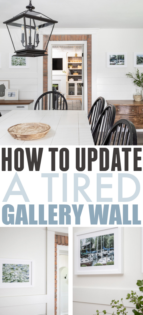 I'm always changing things and making little adjustments here and there, so today I'm sharing my latest little update which I think was particularly successful. :) Here's how to update a tired gallery wall!