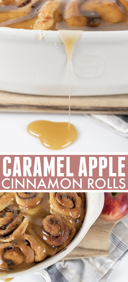 If you're looking for a fall dessert with some serious wow-factor, these caramel apple cinnamon rolls are it! Perfect to have with afternoon coffee or even for a fun breakfast.
