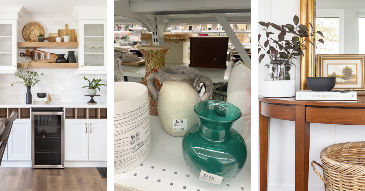 The thrift store can be a great place to find modern decor pieces.