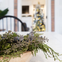 Decorating with Foraged Greenery for Christmas