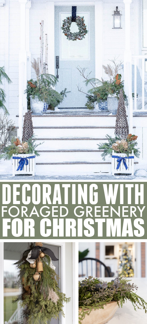 I love using natural Christmas decor as much as possible. It's environmentally friendly and compostable! Here are some favourite ideas for decorating with foraged greenery for Christmas.