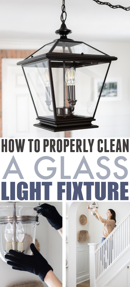 I have a few tricks for how to clean a glass light fixture that I absolutely swear by, and today I'm finally getting around to sharing them with you!