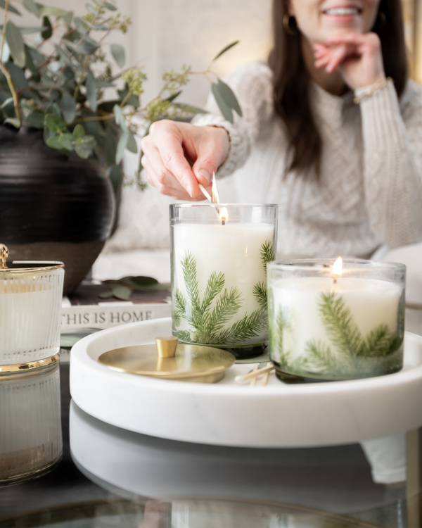 Make homemade versions of your favorite cozy winter candles.